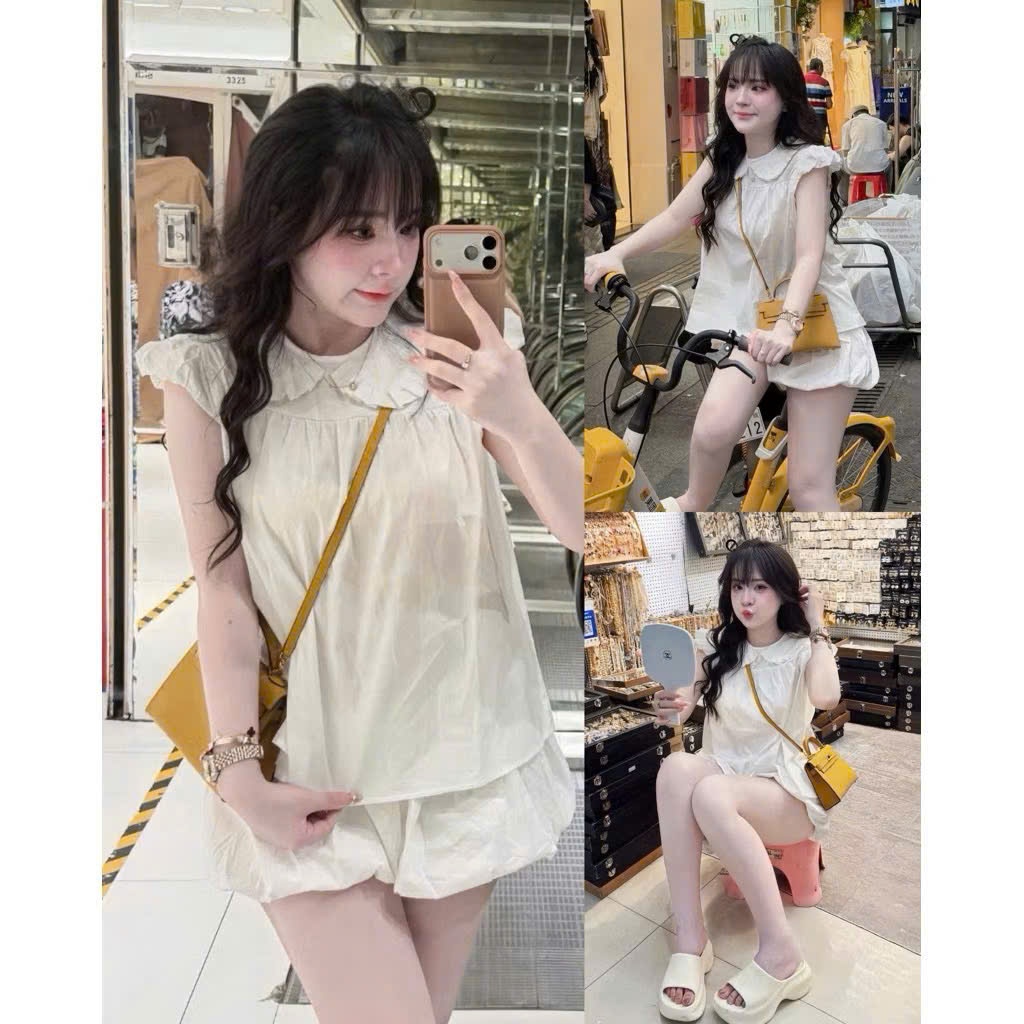 ชุด PETER PAN SHELL – คอบัวแขน Mussel Muse 716