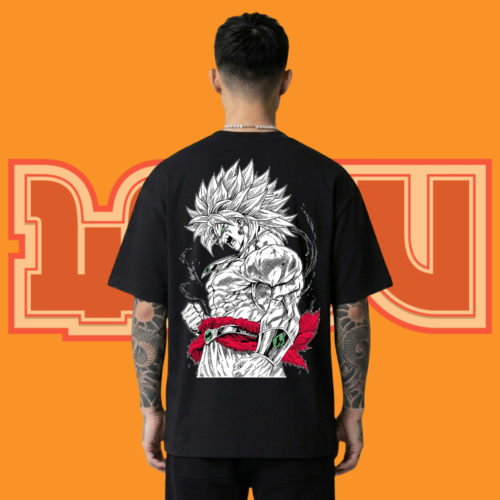 Broly - เสื้อ Dragon Ball (ผ้าฝ้าย 100% คมชัด พิมพ์พิเศษ)
