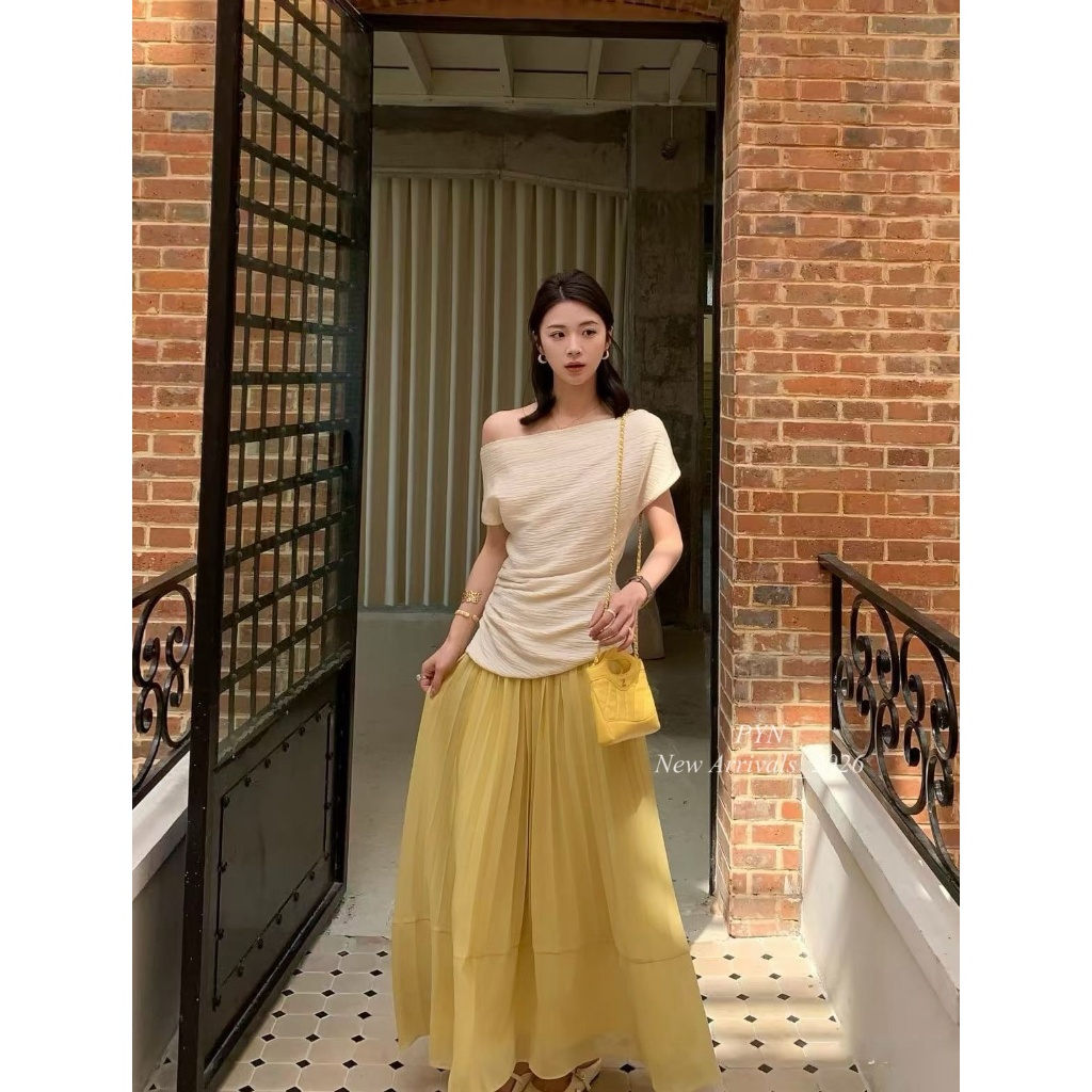 Y Jia New Off-Shoulder Dress Set 1 สี