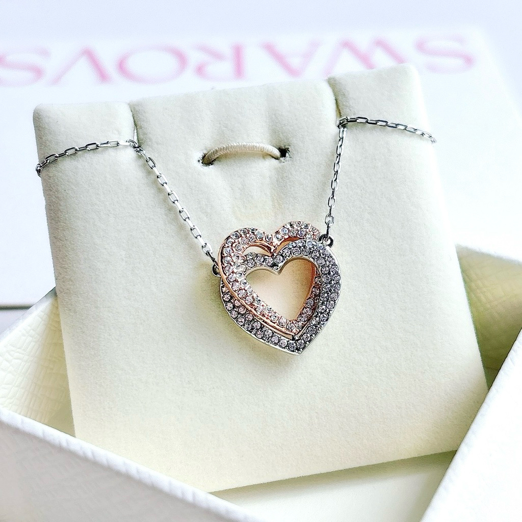 เครื่องประดับ Swarovski สร้อยคอหัวใจอ่อนโยนและผู้หญิงสําหรับผู้หญิง Fullbox_thien_nga_veet_nam