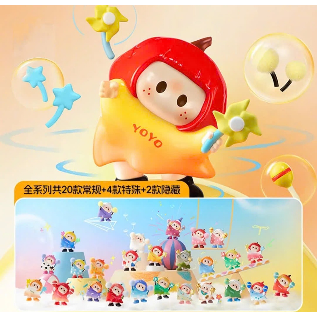 [กล่องตาบอด - Ready - Express] YoYo Tilted head Collection Blind Box Model Eastern House