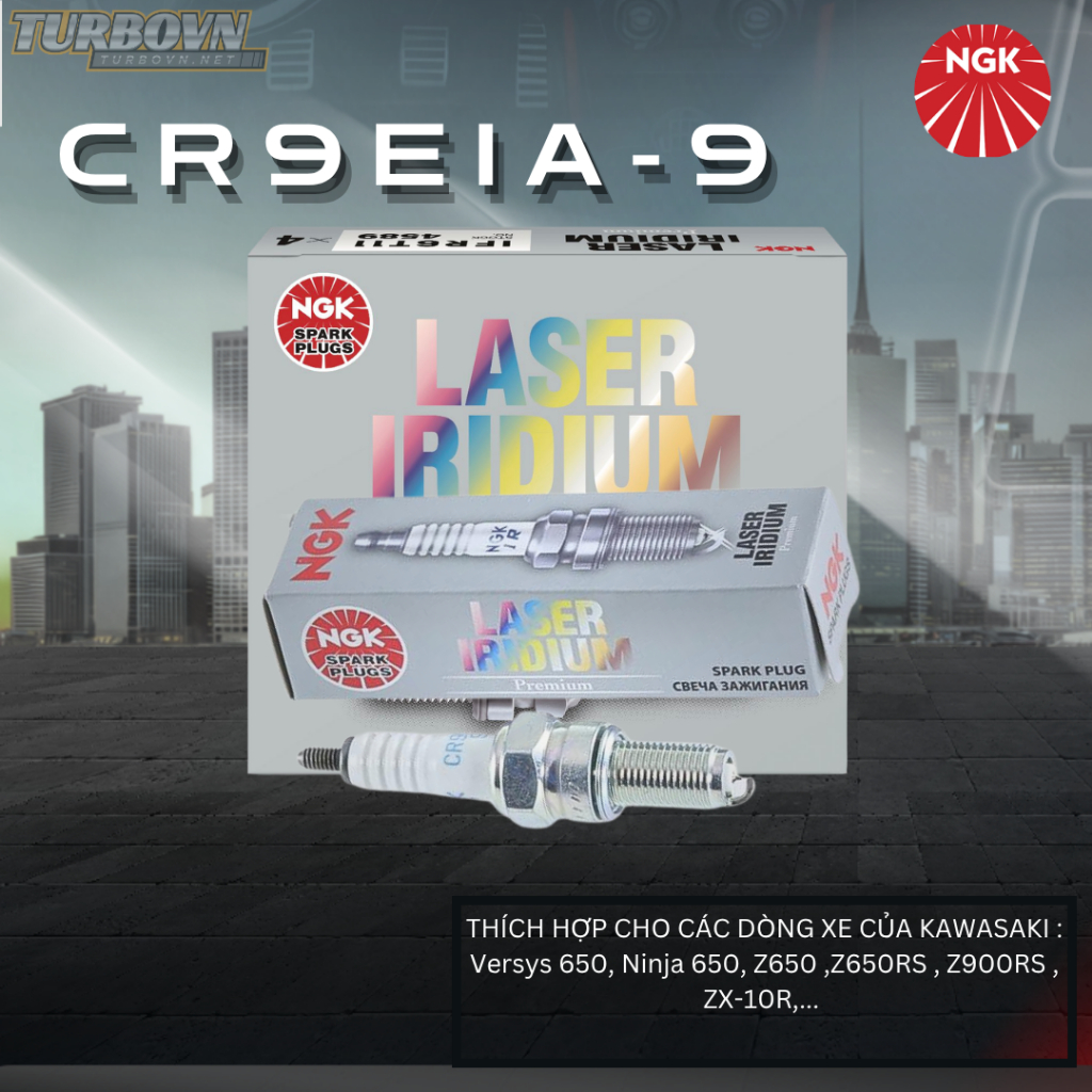 หัวเทียน NGK LASER IRIDIUM สําหรับ KAWASAKI CR9EIA-9