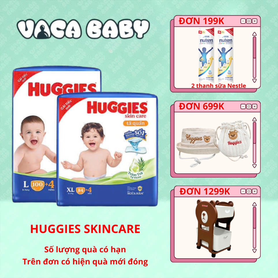 (GIVEAWAY)Huggies Skincare Mega Jumbo Diaper Pants มีหลายชิ้นทุกขนาด M106/ L104/ XL88/ XXL80 for Bab