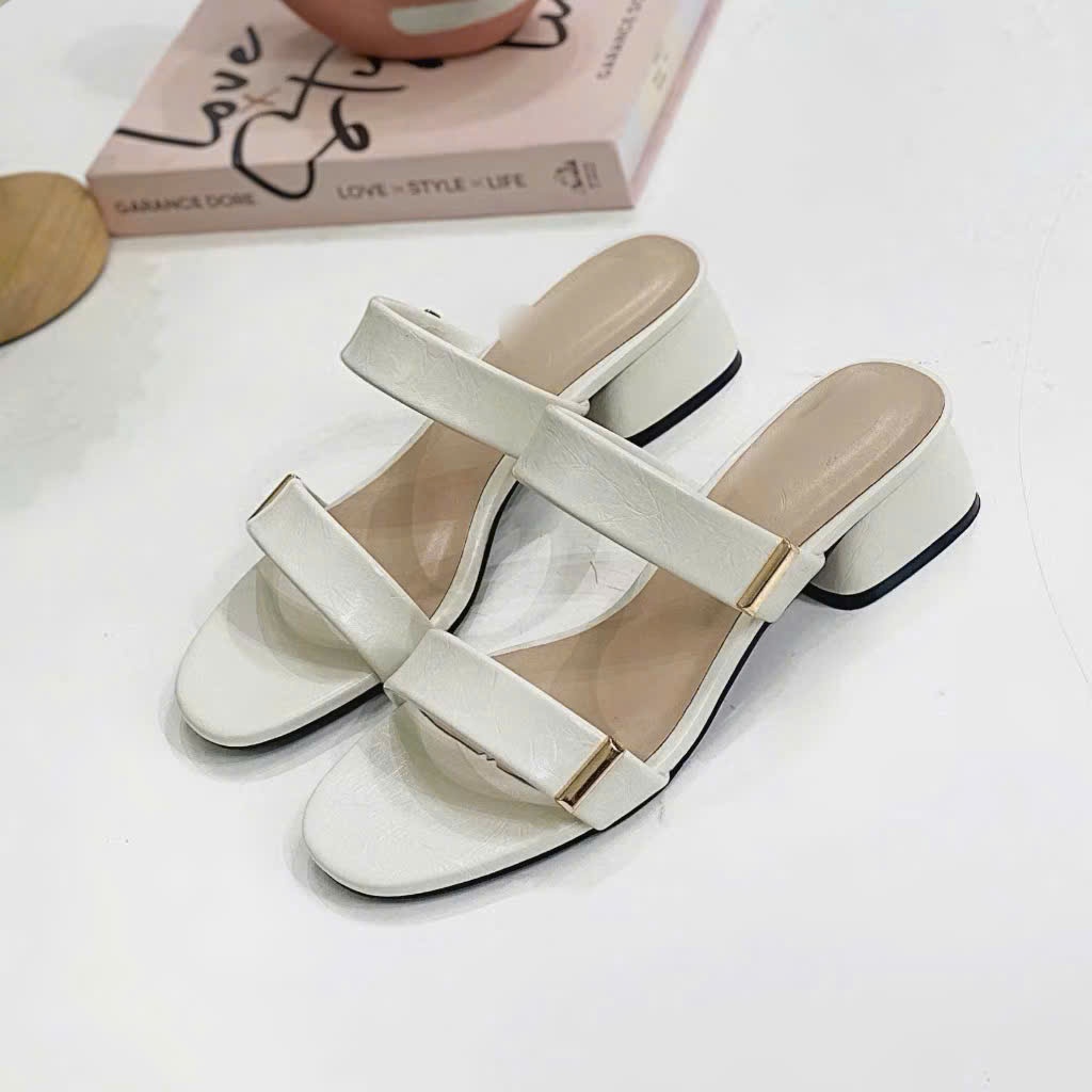 ผู้หญิง 2-SANDAL BASIC SQUARE HEEL CLOSED E31 FULBOX