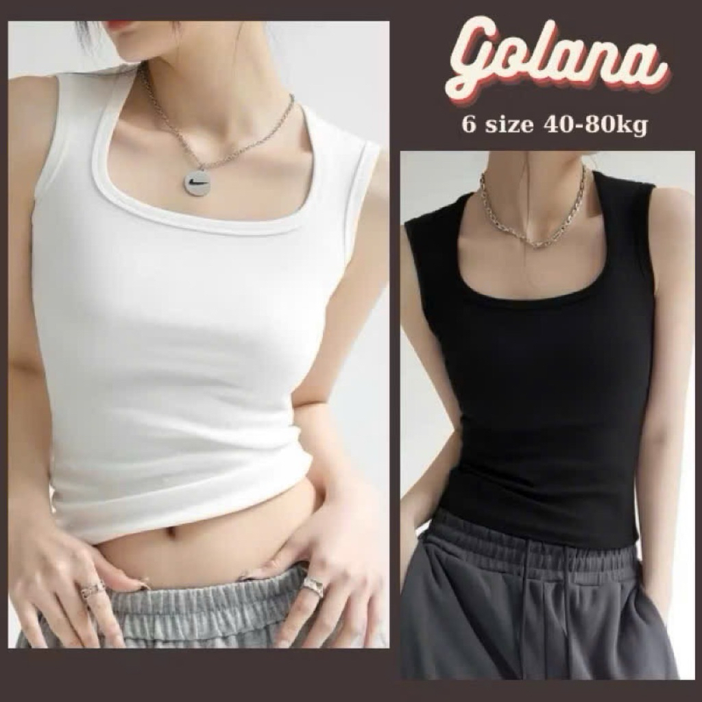 เสื้อกล้ามสายใหญ่มีอกเบาะ เสื้อกล้ามคอเหลี่ยมใหญ่ (มีไซส์ใหญ่) บล30