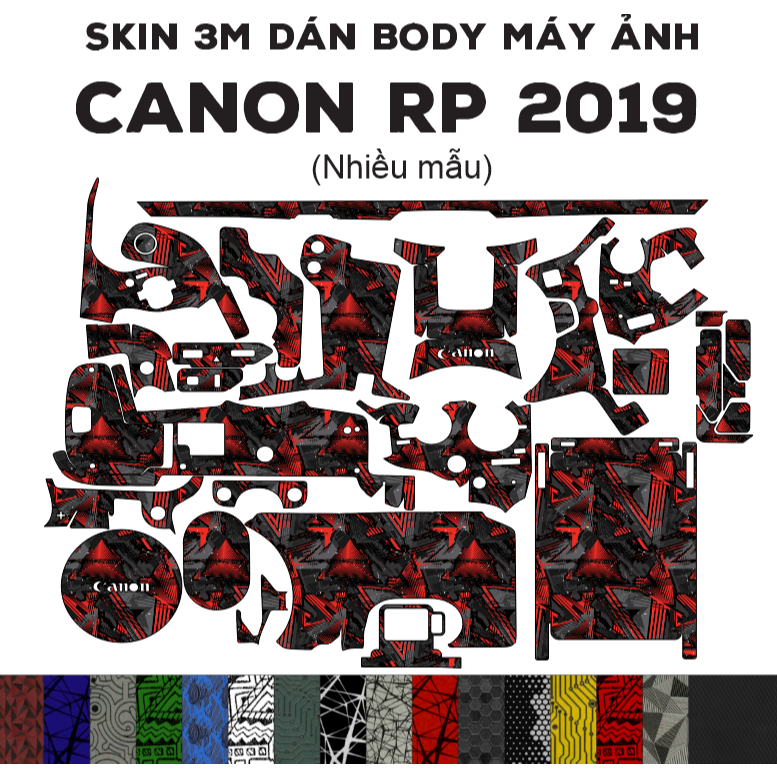 สติ๊กเกอร์ผิว 3M สําหรับ Canon EOS RP (หลายรุ่น) | ฟิล์มกันรอยตัว Canon RP