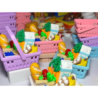 SUPER CUTE 3D PRINTED MINI SUPERMARKET BASKET KEYCHAIN/DECOR MODEL