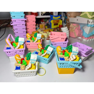 SUPER CUTE 3D PRINTED MINI SUPERMARKET BASKET KEYCHAIN/DECOR MODEL