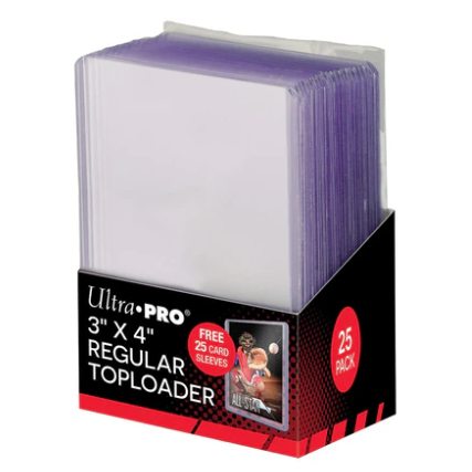 [กล่อง 25 ชิ้น]Toploader Ultra PRO 25 ชิ้น - การ์ดแข็ง - ปกป้องการ์ด Pokemon / TCG – ฟรีแขนไนลอน