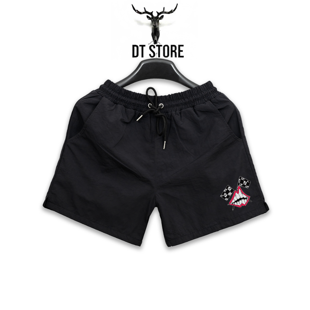 กางเกงขาสั้นโลโก้ CHROME HEARTS LIPS - DT STORE - SHCH005
