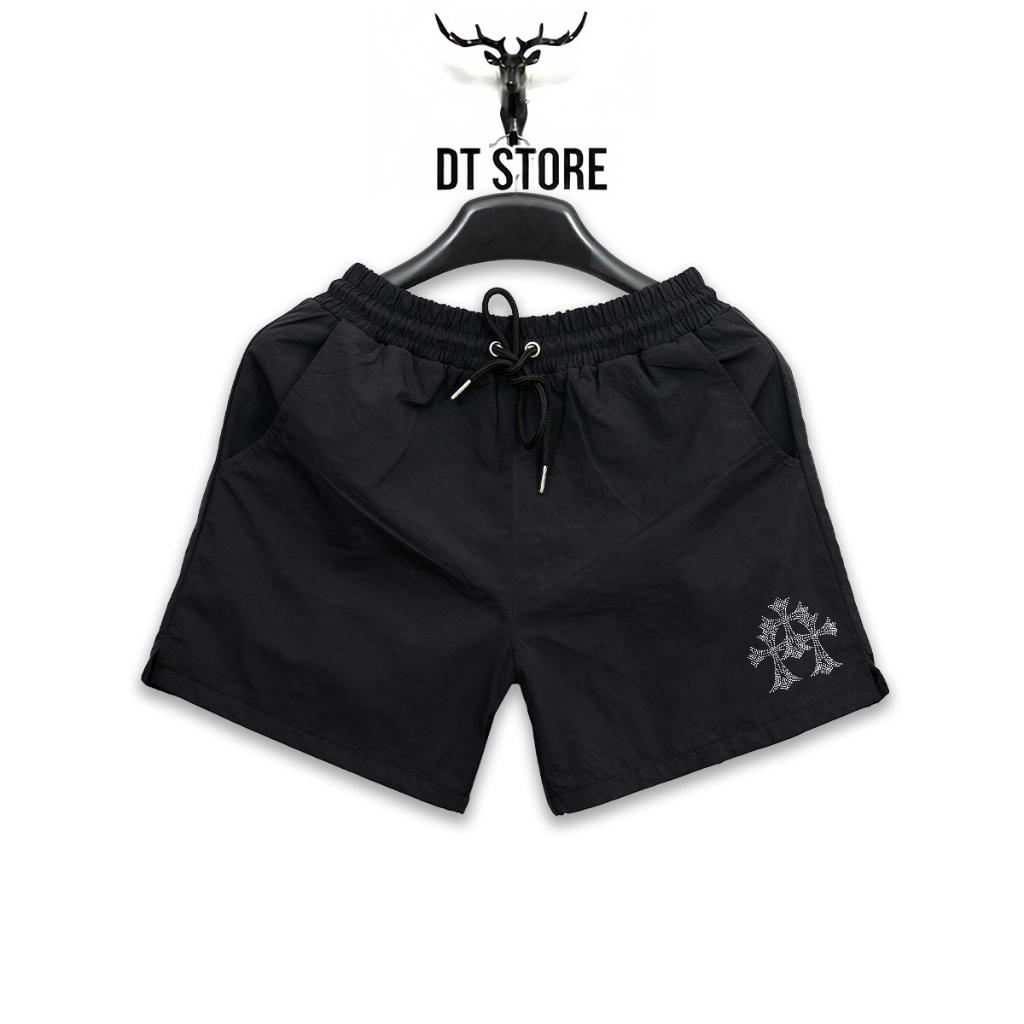 กางเกงขาสั้นโลโก้ CHROME HEARTS CROSS - DT STORE - SHCH024