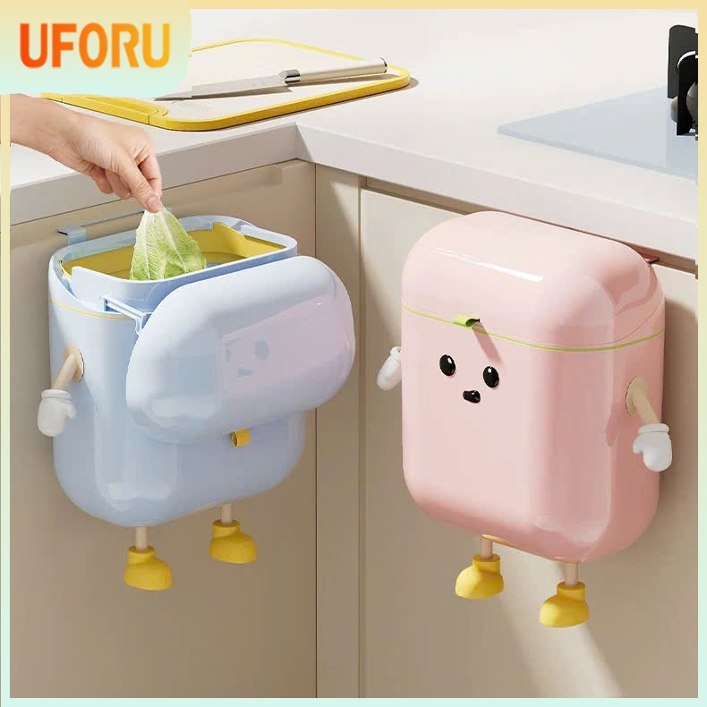[UFORU x RAINBOW] - ถังขยะแขวนประตูตู้ครัวอเนกประสงค์รุ่นพิเศษพร้อมอุปกรณ์ตกแต่ง (FREE STICKER) - UF