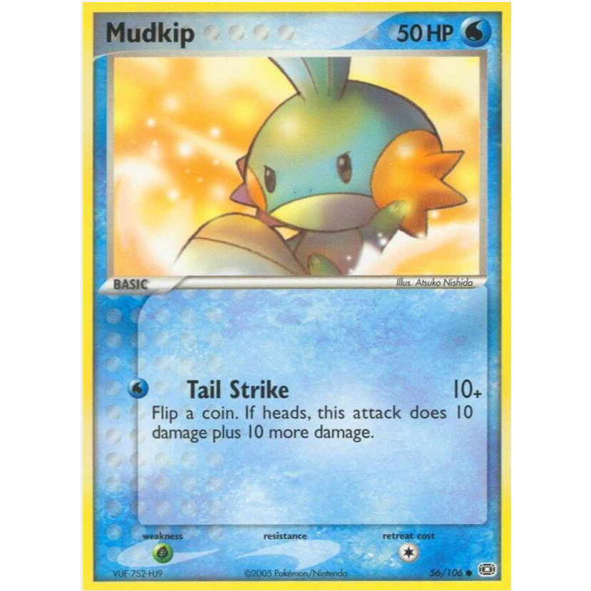 [การ์ดโปเกมอน TCG] Mudkip - 56/106 - ทั่วไป