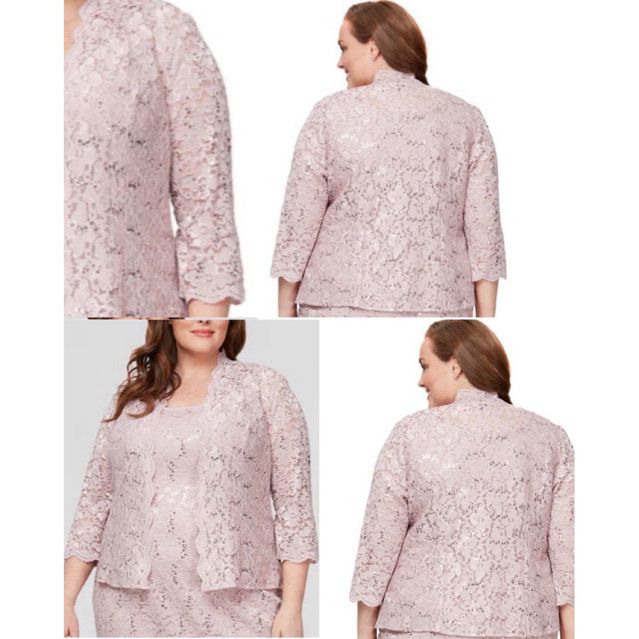 (A5064 A) เสื้อแจ็คเก็ตลูกไม้ 1 ชั้น bigsize (Size 8,18 ) - Clearance