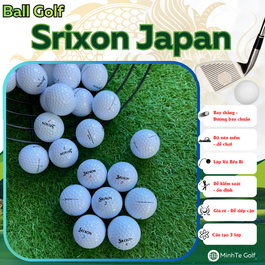 Japanese Srixon Golf Ball 99% Beautiful ของแท้ - Srixon Japan Golf Ball - Mailinhgolf