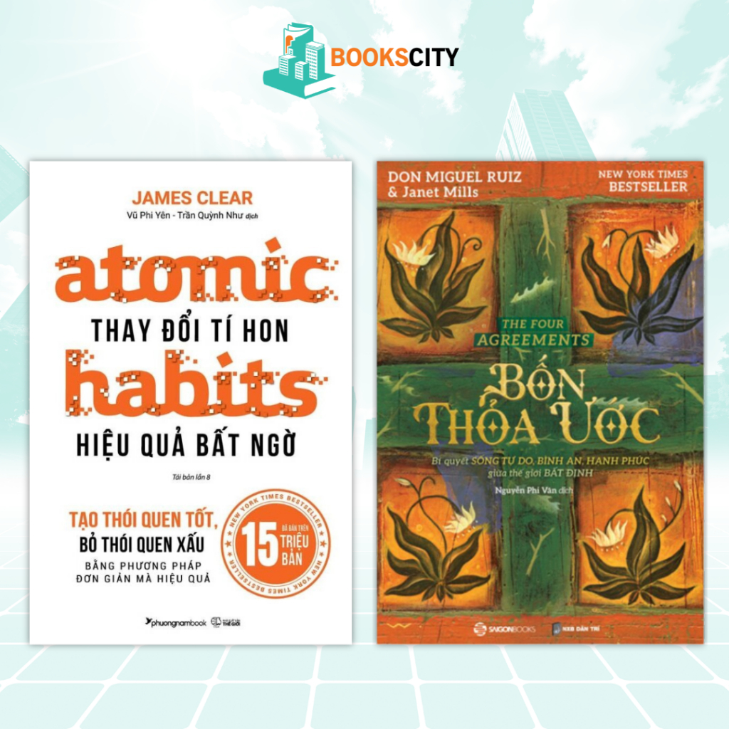หนังสือ Combo - The Four Agreements & Atomic Habits