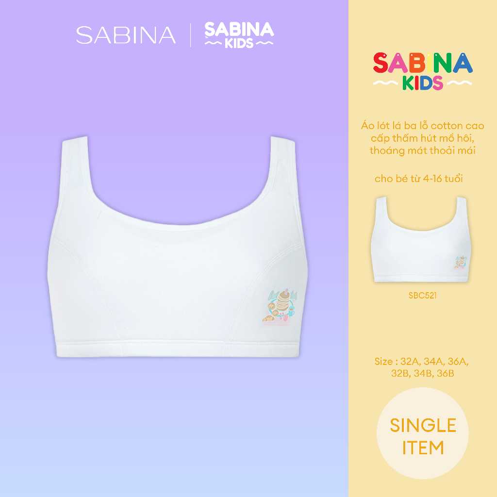 Cool Teen By Sabina White Thin Cushion Bra SBC521