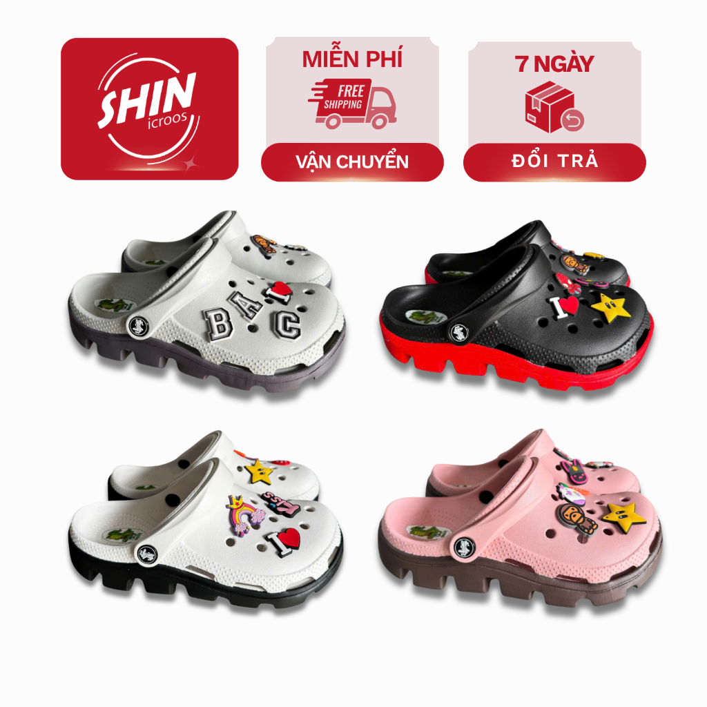Icroos Dinosaur Duet Sandals 2 สีแฟชั่น รองเท้าแตะ Duet บุคลิกภาพมีสไตล์ [ DUET ]