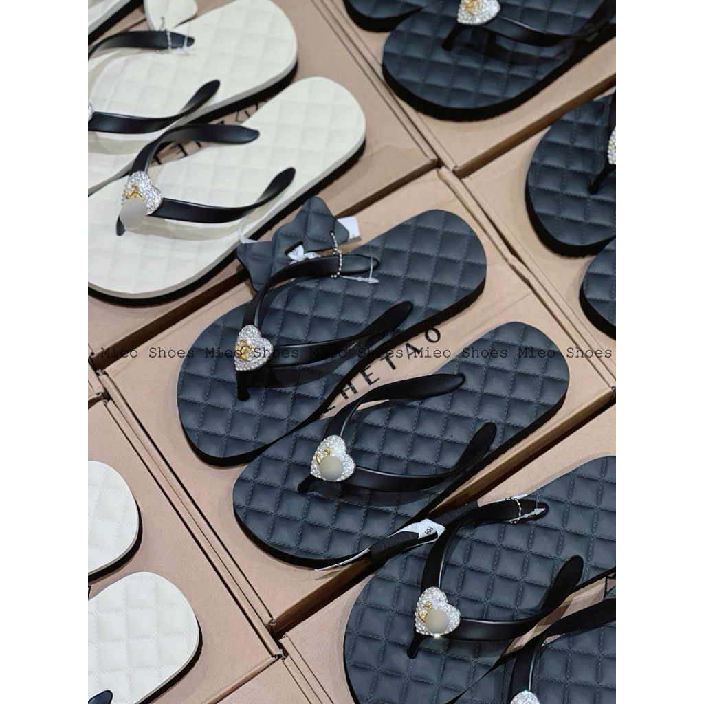รองเท้าแตะ Zhetao Stone Heart ของแท้ Fullbox QC/Mieo รองเท้า D3192 D3193
