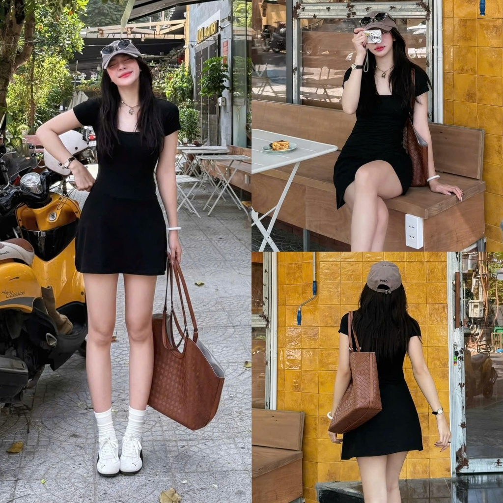 (PRO PROTECTIVE PANTS INCLUDED) Asari Dress ชุดเดรสสั้นผู้หญิงทรงเอ
