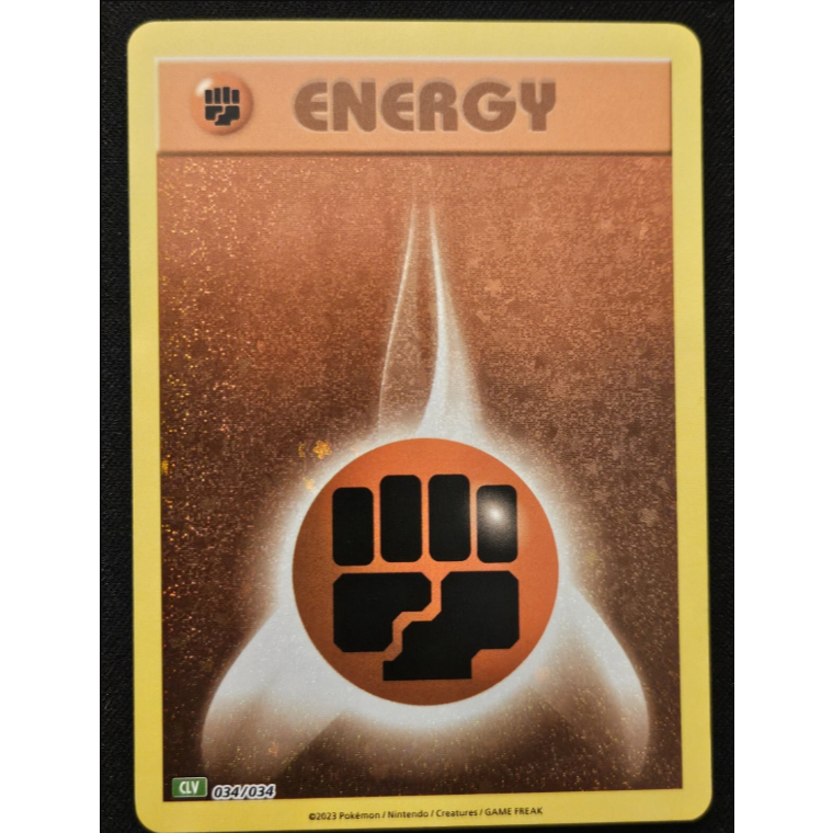 [การ์ดโปเกมอน TCG] Fighting Energy - 034/034 - CLV