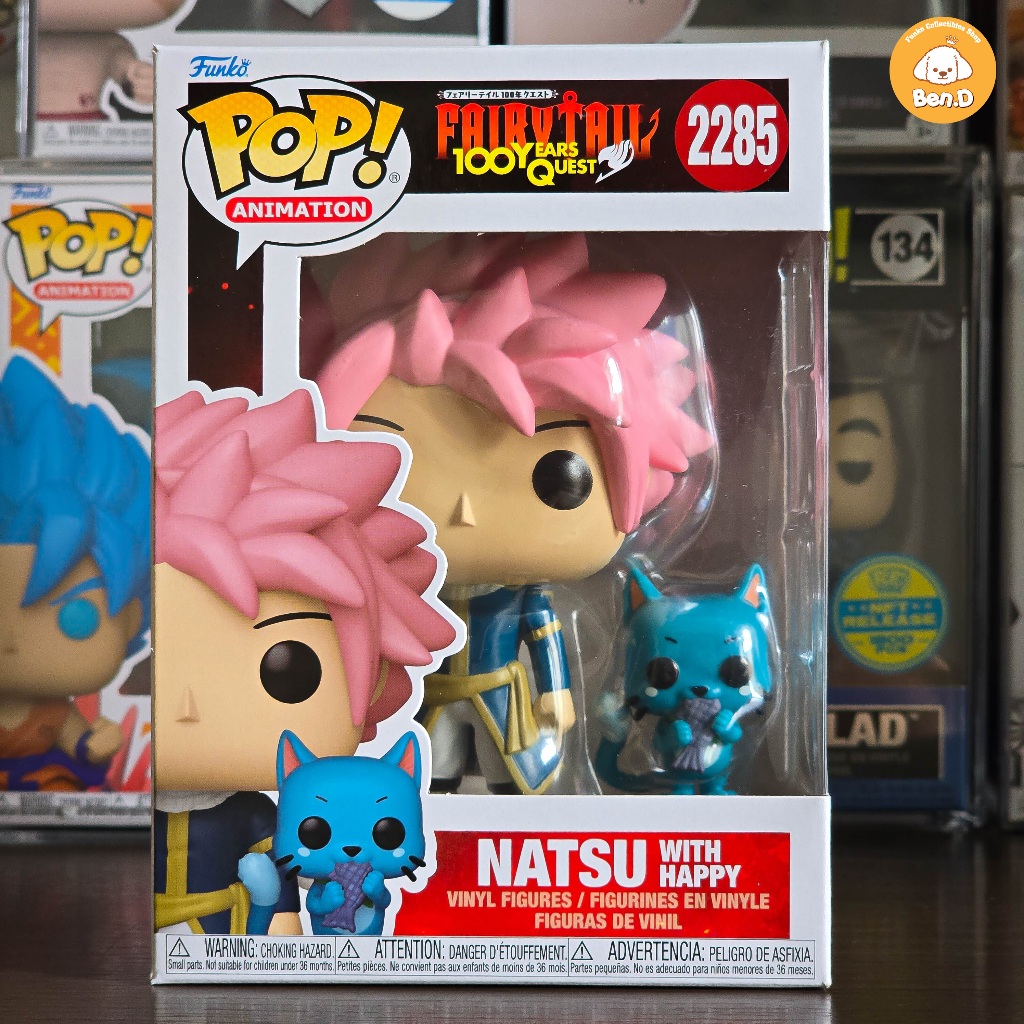 FUNKO ฟังโก้ป๊อป! ฟิกเกอร์ Fiko POP! แอนิเมชั่น: Fairy Tail 100 Years Quest - Natsu พร้อม Happy 2285