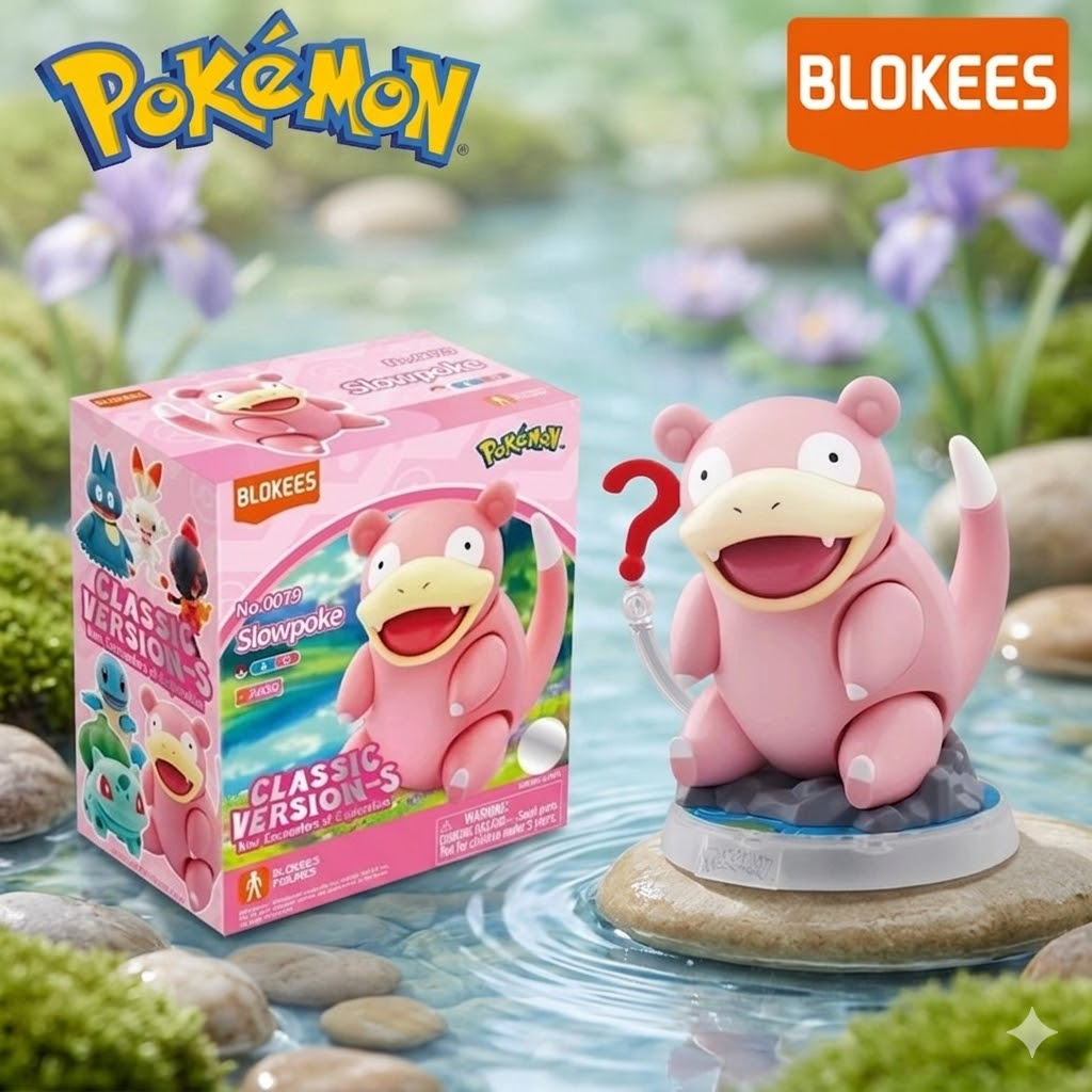 Pokémon Slowpoke Model – Blokees Classic Version CV-S ของแท้