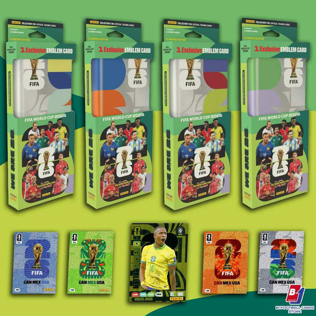 Collectors Tin (Pencil News - กล่องใส่ปากกาประกอบด้วยการ์ดผู้เล่น) - Panini Adrenalyn XL FIFA World 
