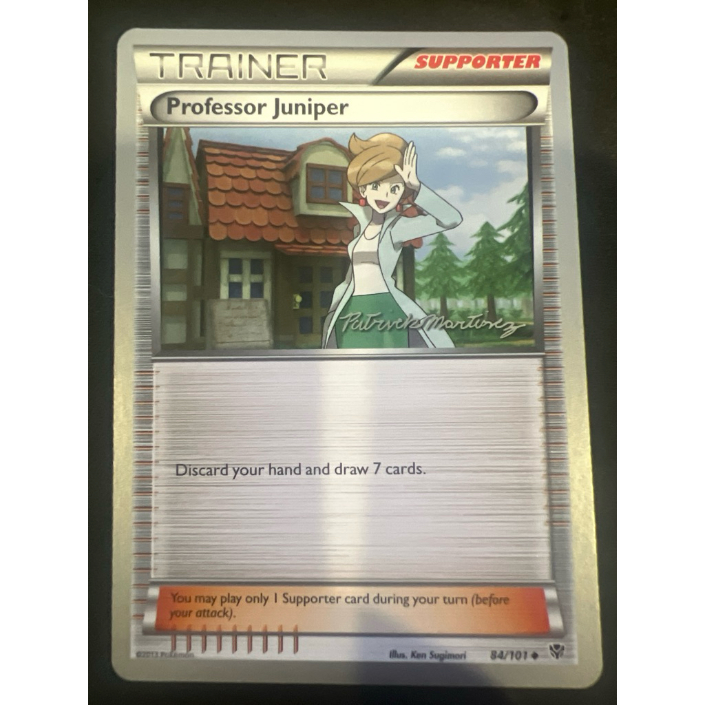 [การ์ดโปเกมอน TCG] ศาสตราจารย์ Juniper - 84/101 - Patrick Martinez 2015 World Championship Card