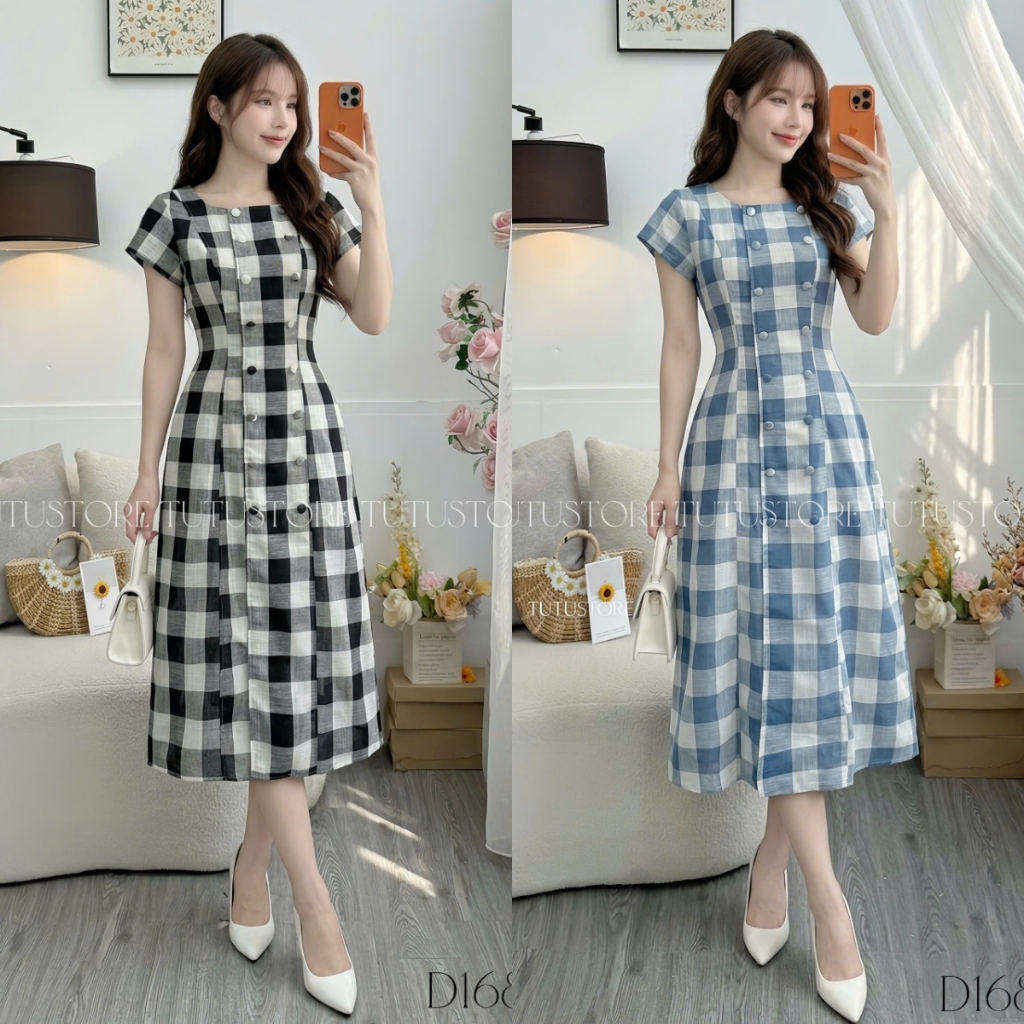 TuTu Store A-Line Long Outing Dress รหัส D1684