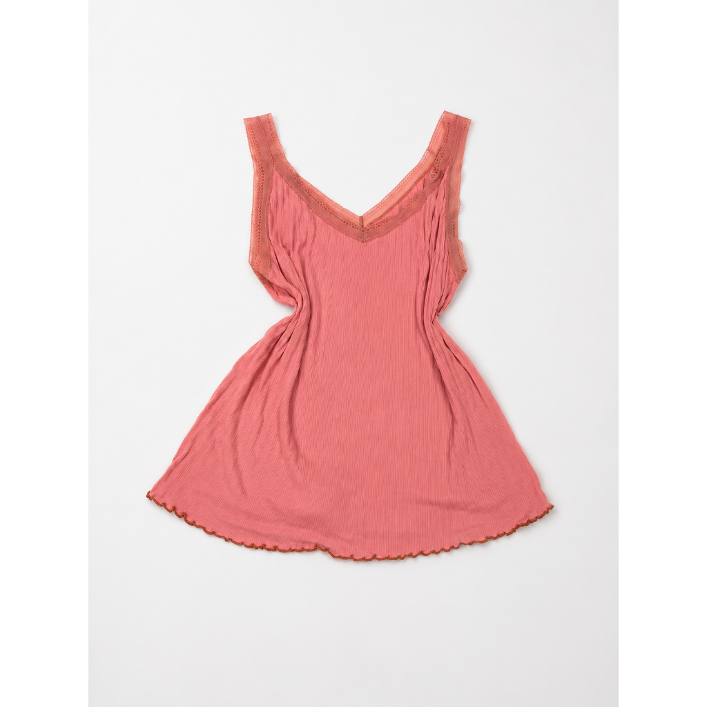 เสื้อกล้าม cami แบรนด์ญี่ปุ่น u -niq . lo vintage มือสอง y2k ผ้าฝ้ายยืด thrift