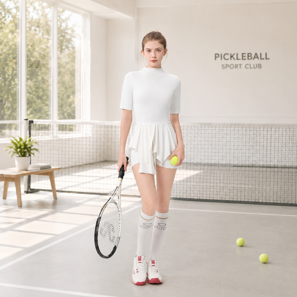 [ภาพสินค้าจริง] - กระโปรง Dahye - กระโปรงกีฬา - เทนนิส, กอล์ฟ, Pickleball - ชุดออกกําลังกายคุณภาพสูง