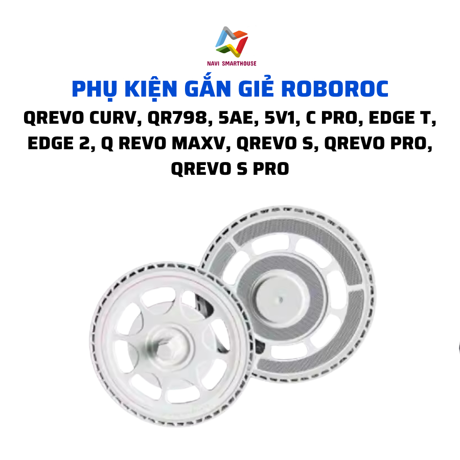 ติดเศษผ้าหุ่นยนต์ roboroc Qrevo Curv, Qrevo S, Qrevo maxv, Qrevo pro, Qrevo s pro, QR798, 5V1, 5AE, 