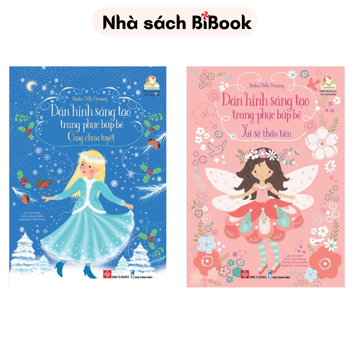 Creative Sticker book สําหรับเครื่องแต่งกายตุ๊กตา - Snow Princess - Wonderland - Sticker Dolly Dress