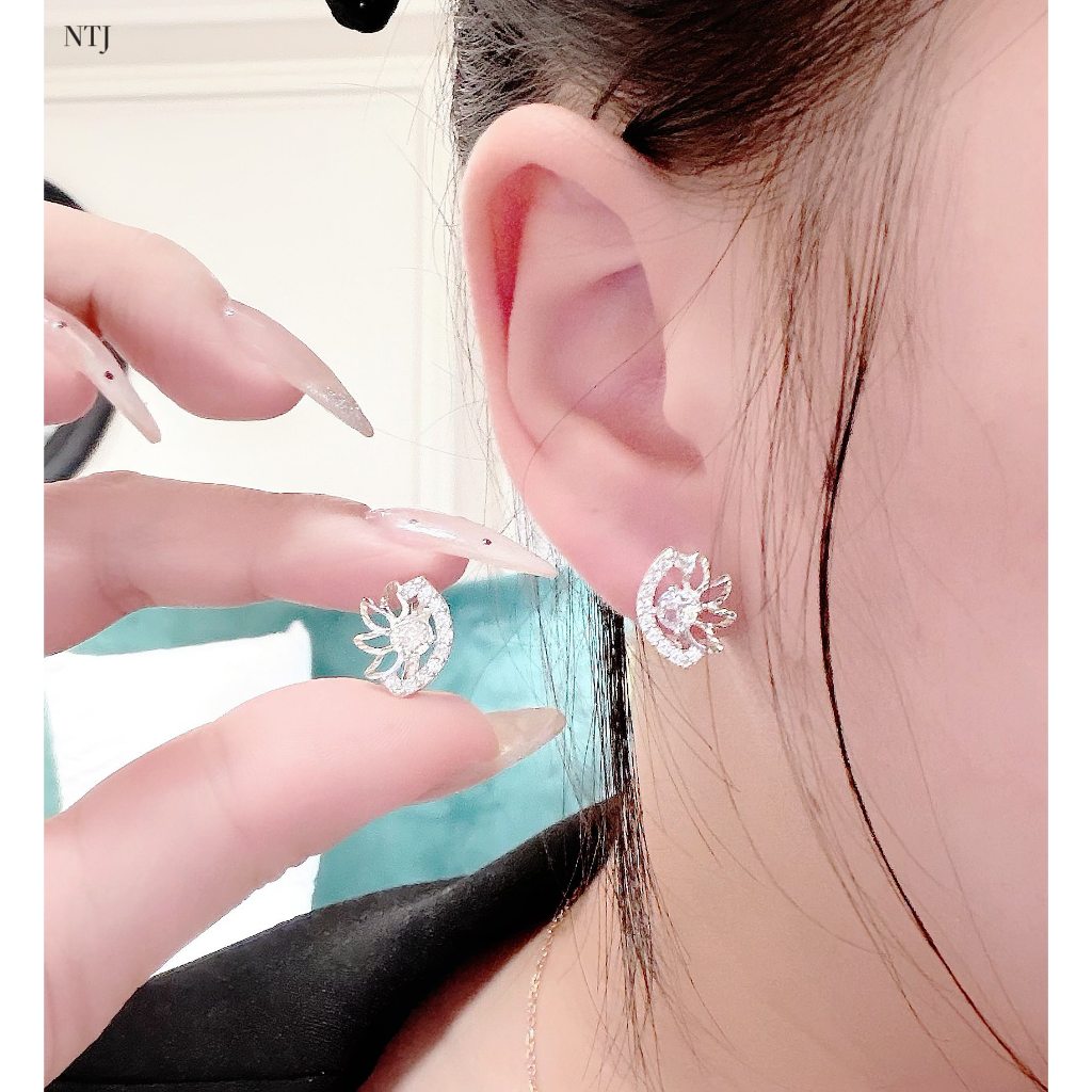 ต่างหูเงินแท้แฟชั่น s925 MS064