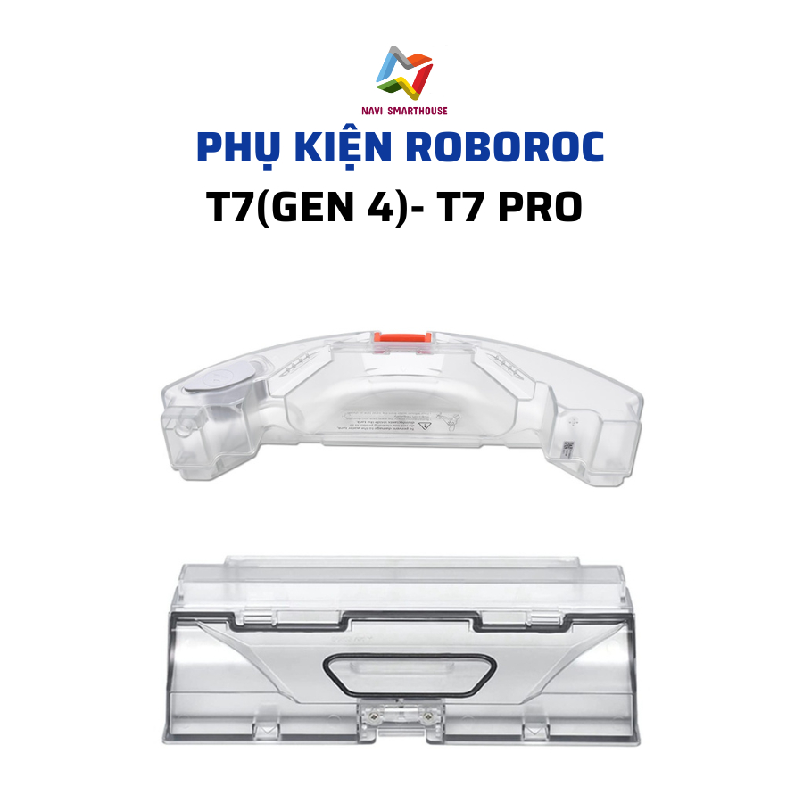 อุปกรณ์เสริมเครื่องดูดฝุ่นหุ่นยนต์ Roboroc T7 gen 4, T7 pro กล่องฝุ่น, กล่องน้ํา