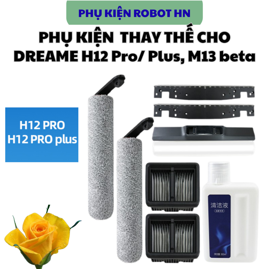 อุปกรณ์เสริมทดแทนสําหรับเครื่องดูดฝุ่นมือถือ H12 Pro, H12 Pro plus, M13 Beta: Roller, กรองฝุ่น