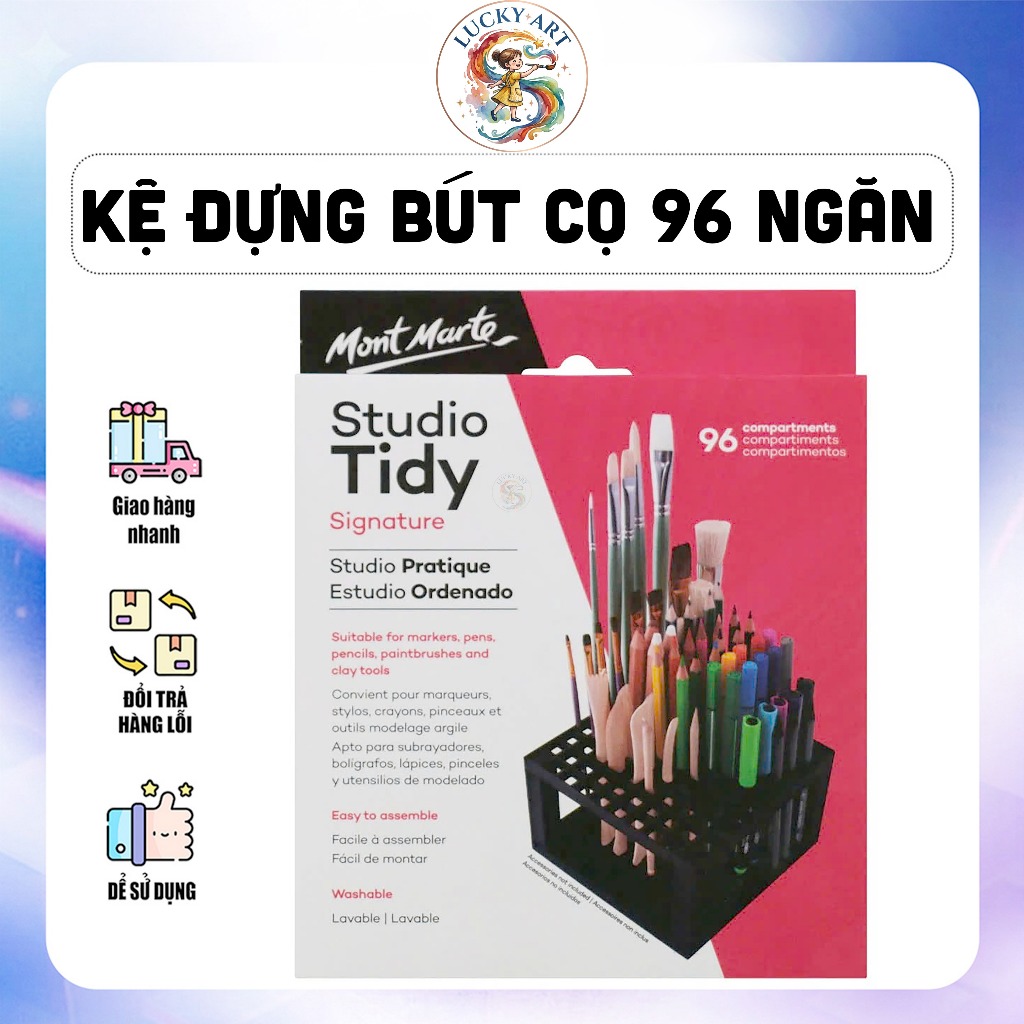 Tidy Mont Marte Studio Brush Pen Shelf 96 ช่อง - ศิลปะนําโชค