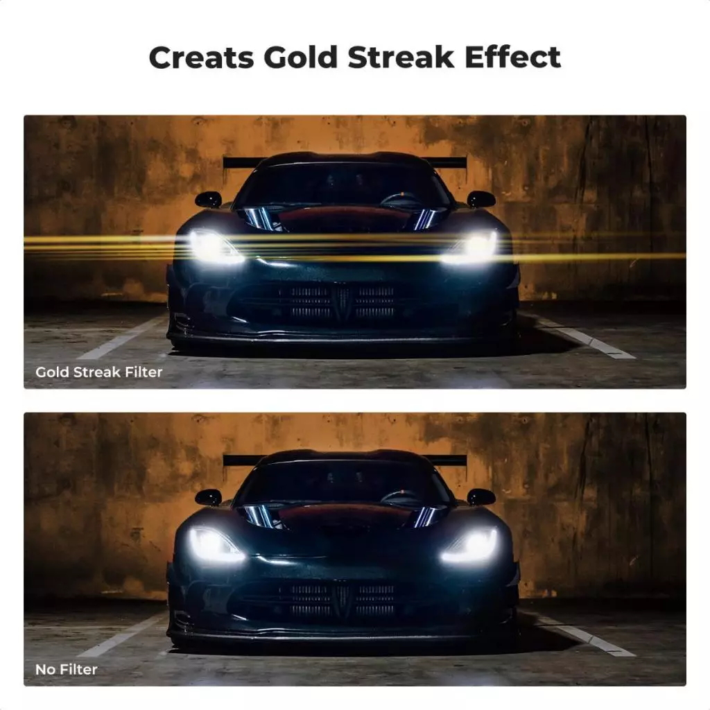 [99%] Anamorphic effect Filter - Gold Streak K&F Concept Nano-X series (2mm) 28 เคลือบมัลติ - phi 67