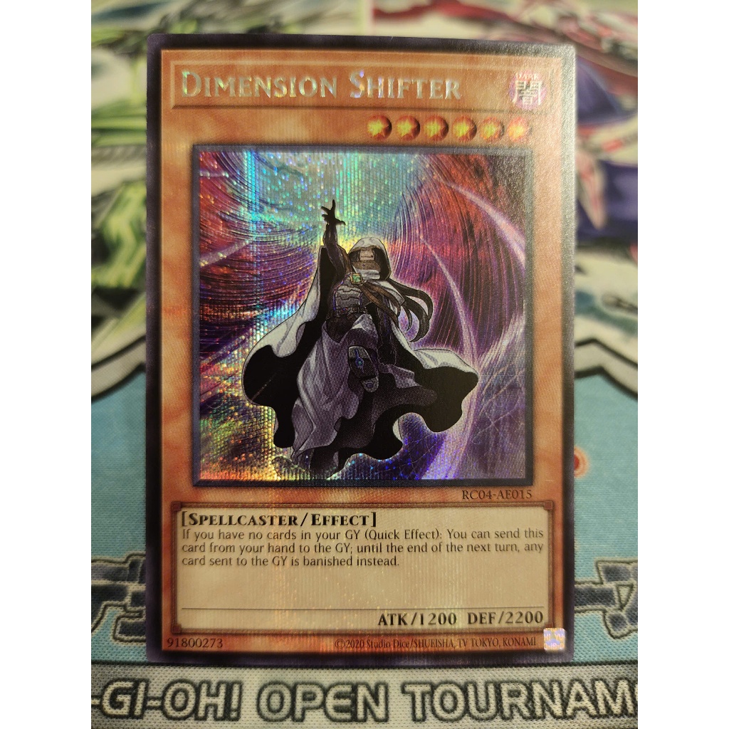 การ์ด Yugioh ของแท้ - Dimension Shifter - RC04-AE015 - Secret Rare