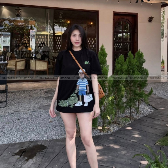 LA.C0 เสื้อยืด T3 จระเข้ใหม่ 2026 Unisex ผู้ชายและผู้หญิงหลวม Format ผ้า 260gsm ROMANCE STUDIO แท็กเ