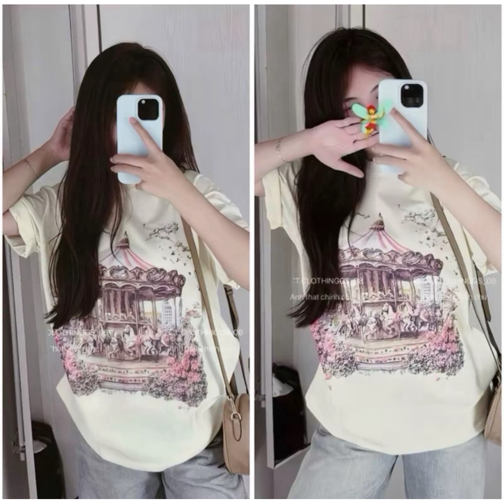 เสื้อ Di Di O Tap Hong พิมพ์ลายคมชัด 5d ผ้าคอตตอน 2 ทางนุ่ม