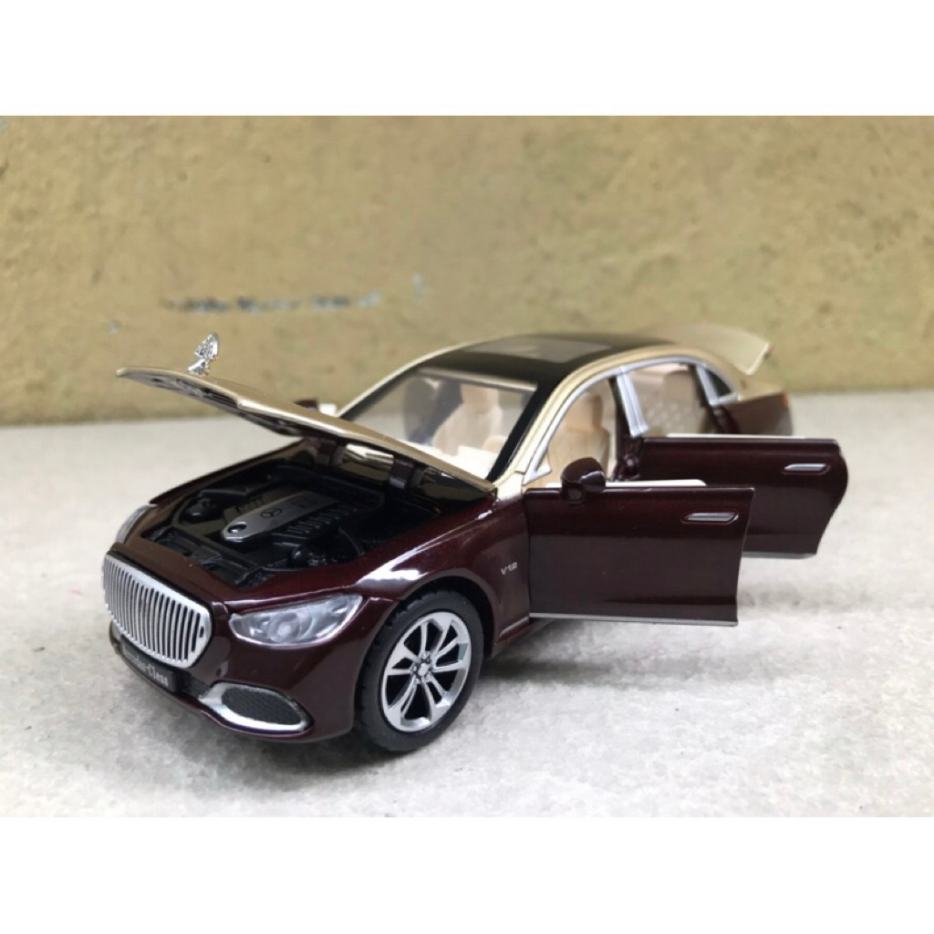 โมเดลรถ Mercedes-MayBach S680 สเกล 1:32 โลหะ มีไฟ และเสียง