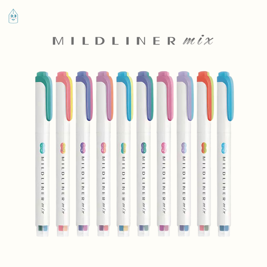 Zebra Mildliner Mix ปากกาเน้นข้อความ 10 สี