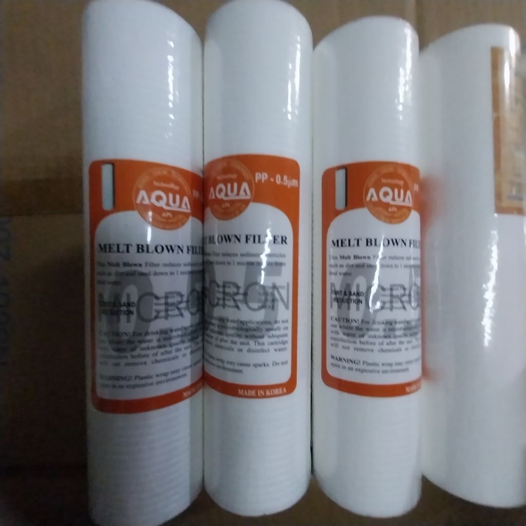 แกนกรองน้ํา PP 2 แกน 10 นิ้ว - 0.5micron - 1micron