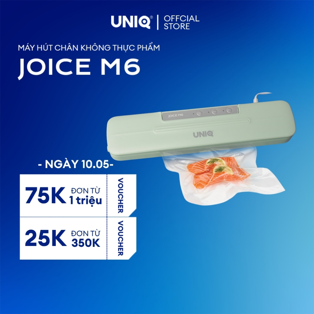 UNIQ Joico M6 65000 Pa เครื่องซีลสูญญากาศ, เครื่องซีลสูญญากาศอาหารในครัวเรือนขนาดเล็กแบบมือถือ, เครื