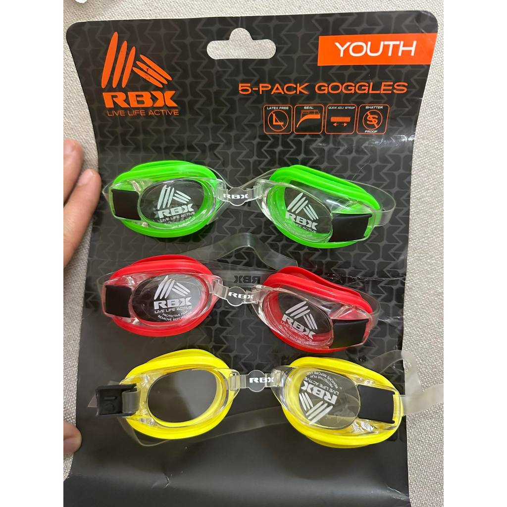 RBX Youth แว่นตาว่ายน้ําวัยรุ่น แยกชุด