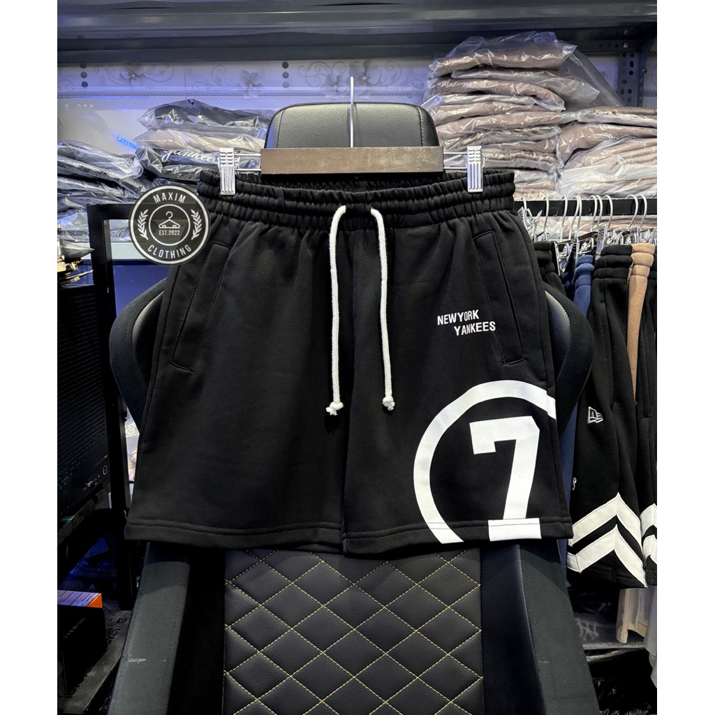 7 NewYork Logo Over-the-Knee Fleece Shorts [ออธ]