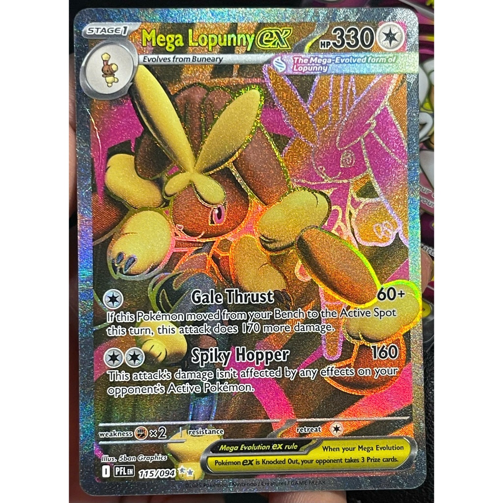 [KW2 Pokemon] [EN] Mega Lopunny Card ex 115/094 - Ultra Rare