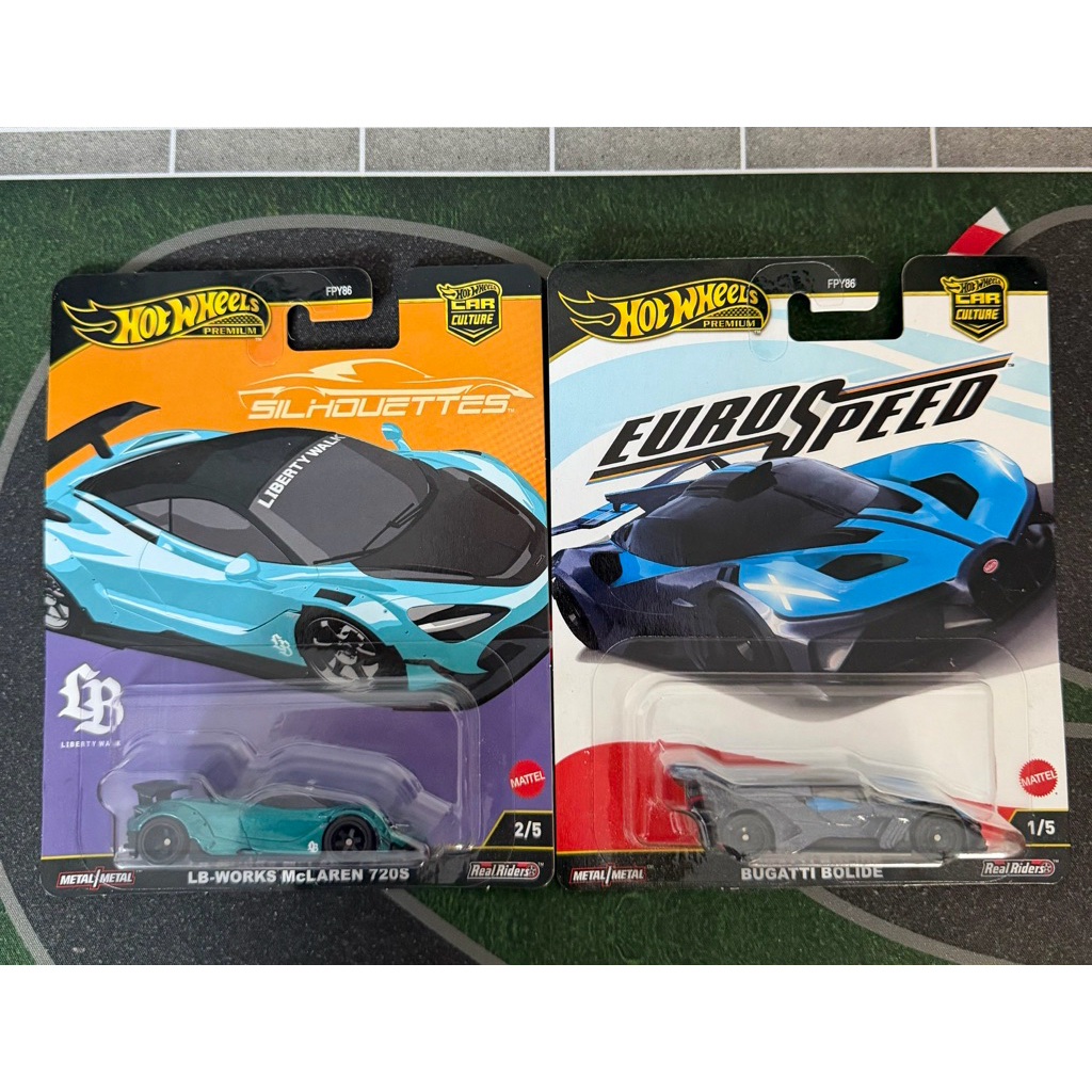 [Super car Combo] 2 Hot Wheels premium Bugatti Bolide x Mclaren 720S รถโมเดล